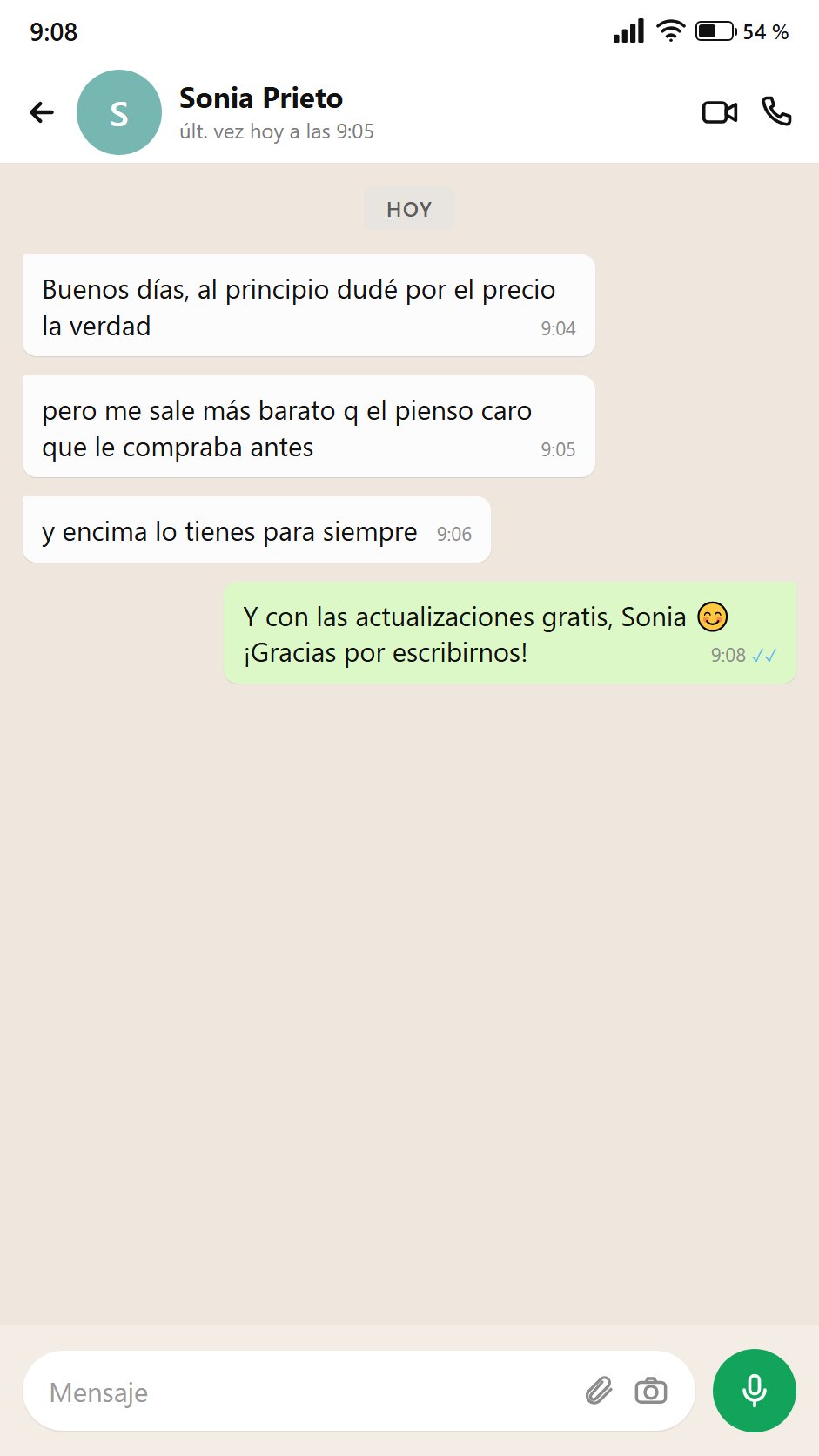 Mensaje de Sonia: le sale más barato que el pienso caro