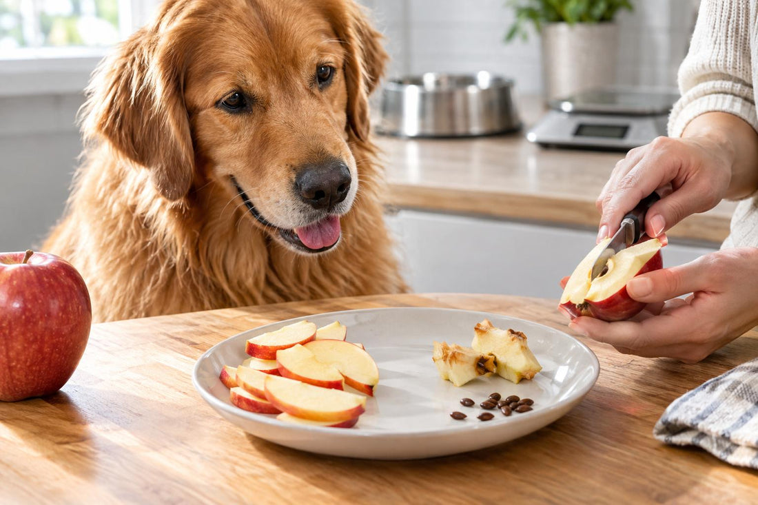 SI DAS MANZANA A TU PERRO, NO OLVIDES RETIRAR ESTAS PARTES