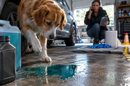 ¿HAY CHARCOS EN TU GARAJE? PODRÍAN PONER EN PELIGRO A TU PERRO